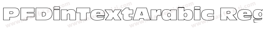 PFDinTextArabic Regu字体转换